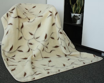 SALE Merino Wool Blanket All sizes Woolmark 100% Natural woolen throw FREE Shipping in EU