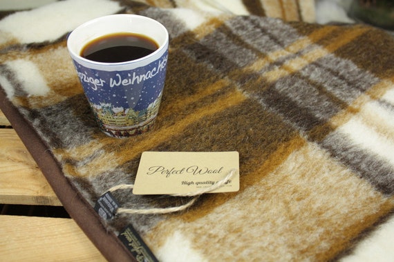 Merino Wool Blanket All Sizes WOOLMARK 100% Natural Throw FREE