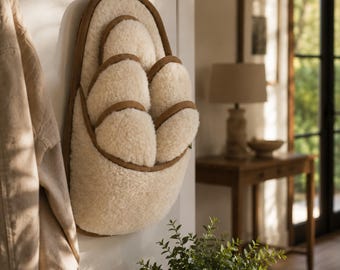 5 Pairs WOOL Guests Slippers Set Woolen home footwear WOOLMARK