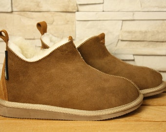 gents sheepskin slippers