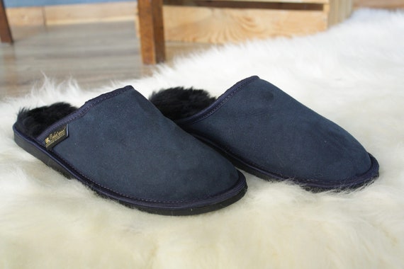 Navy boot slippers hot sale