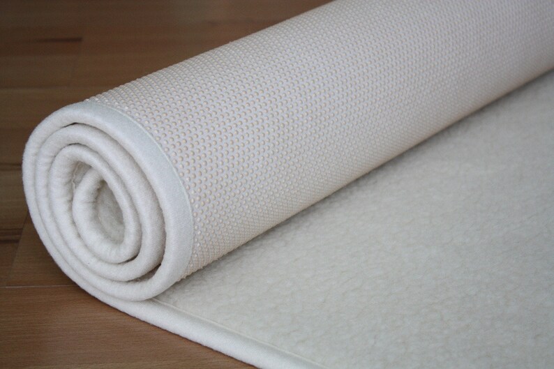Woolen Yoga Mat / Natural Pure Merino Wool Yoga Rug / Woolmark Etsy UK