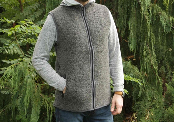 Soft and Warm Merino Wool Vest WOOLMARK Certificate, Casual Comfortable  Wear Waistcat 