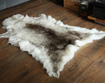 GIANT Scandinavian Reindeer skin Giant Exclusive Scandinavian Reindeer natural skin Decorative hide, Caribou hide