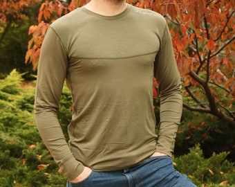 Merino Wool underwear Longsleeve T-shirt Thermal Baselayer