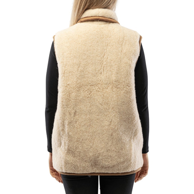 Warm Woolen Wool Vest With Collar WOOLMARK Certified Sheep Wool Vest for Women and Men Etsy Canada