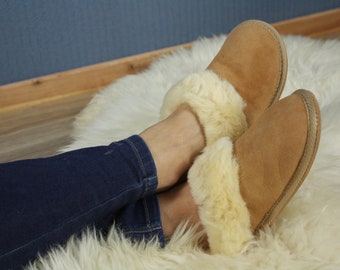 Handmade Luxury New Sheepskin Boot Slippers Men Women Ladies Genuine unique gift Christmas present FREE SHIPPING