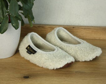 Bailarinas de lana, cómodas zapatillas de lana merino para mujer y hombre WOOLMARK