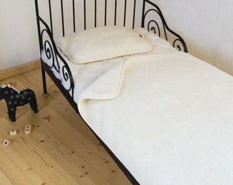 3 pc Natural Woolen Baby Bedding Set Duvet Mattress Pillow WOOLMARK