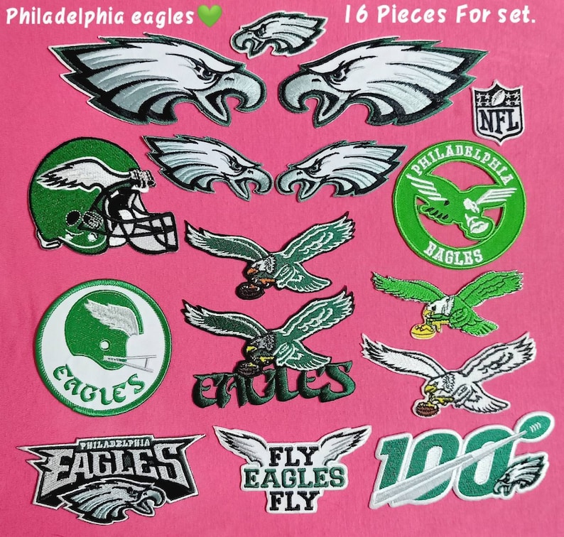 Set16Pcs Philadelphia Eagles Logo Patches for Iron on and Etsy