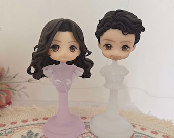 Niestandardowa, prawdziwa ludzka głowa lalki GSC, ręcznie robiona do korpusu OB11