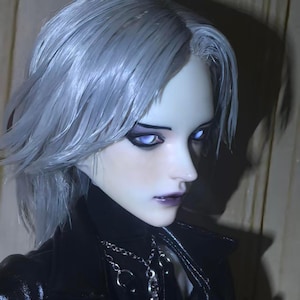 Custom moveable eye ball wig hair 1/4 bjd doll