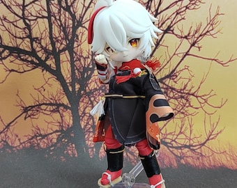 Lalka Genshin Kazuha Ob11: niestandardowy strój, odłączana głowa