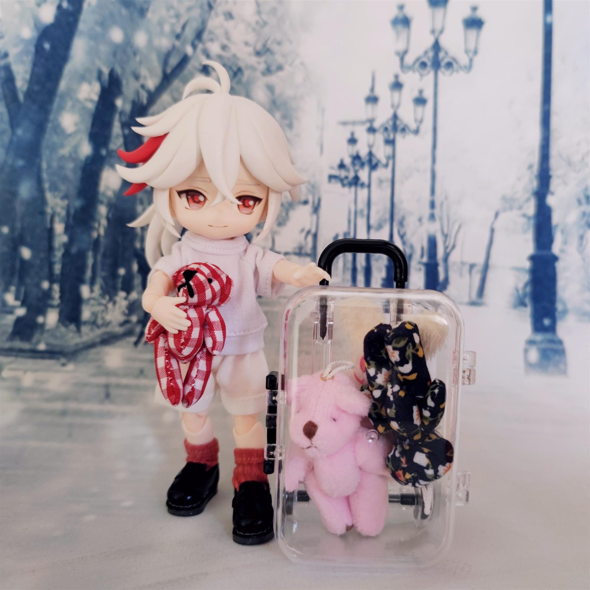 OBITSU - caora Custom Head for Obitsu 11 Body, Make Moveable Cute Chibi