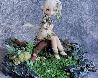 DIY 6inch chibi super light clay figure from given image, table top ornament, unique clay art