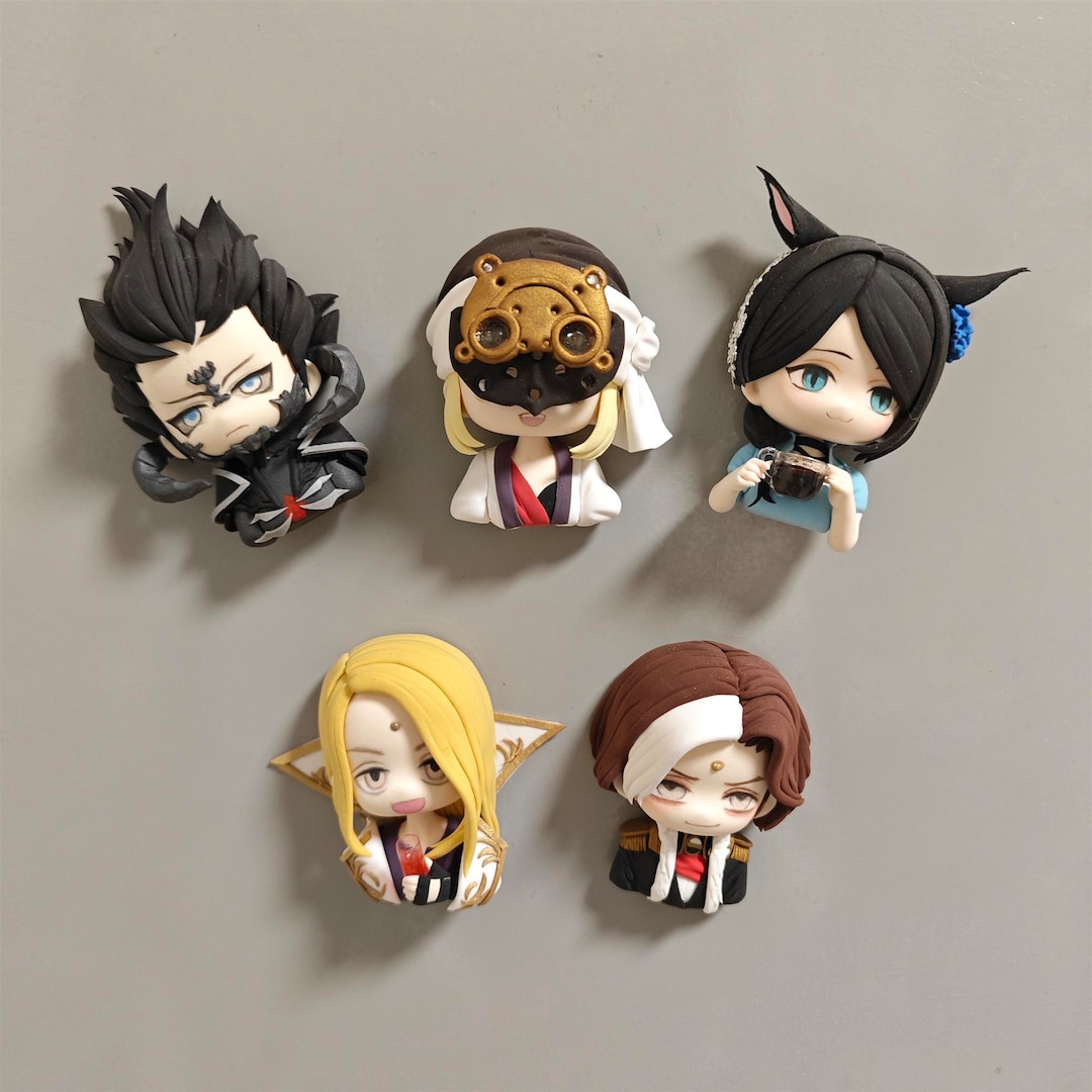 FFXIV Fun Clay Arts, Custom Multiple Use Fridge Brooch, Badge