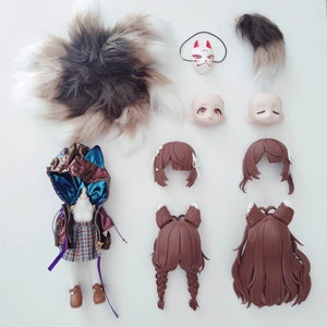 High end top scale 100% cutom ob11 doll with cloth, make all accessory detachable and replaceable