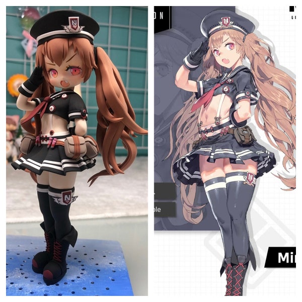 Custom commission work for phone game characters, make 2D image to 3D figurine