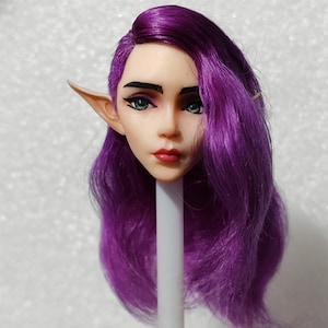 Head Sculpt With Real Hair, 3D Human Like Face. Custom Head For 1/6 Scale Joint Body, Suitable For TBL/PHICEN Body