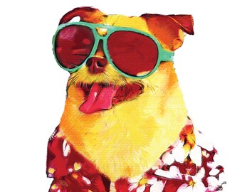 chihuahua hawaiian shirt