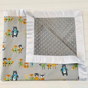 Woodland Friend Baby Blanket - Oversized