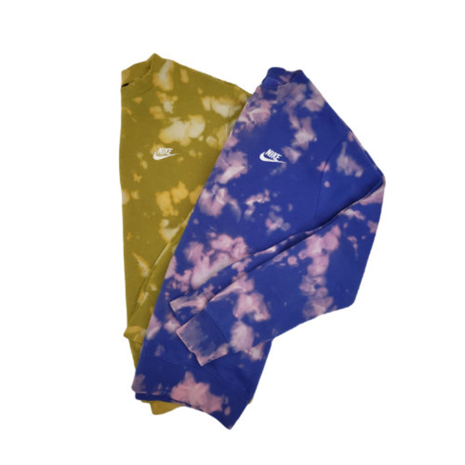 Unisex Nike tie-dye crew neck Reverse tie-dye sweater Unisex | Etsy