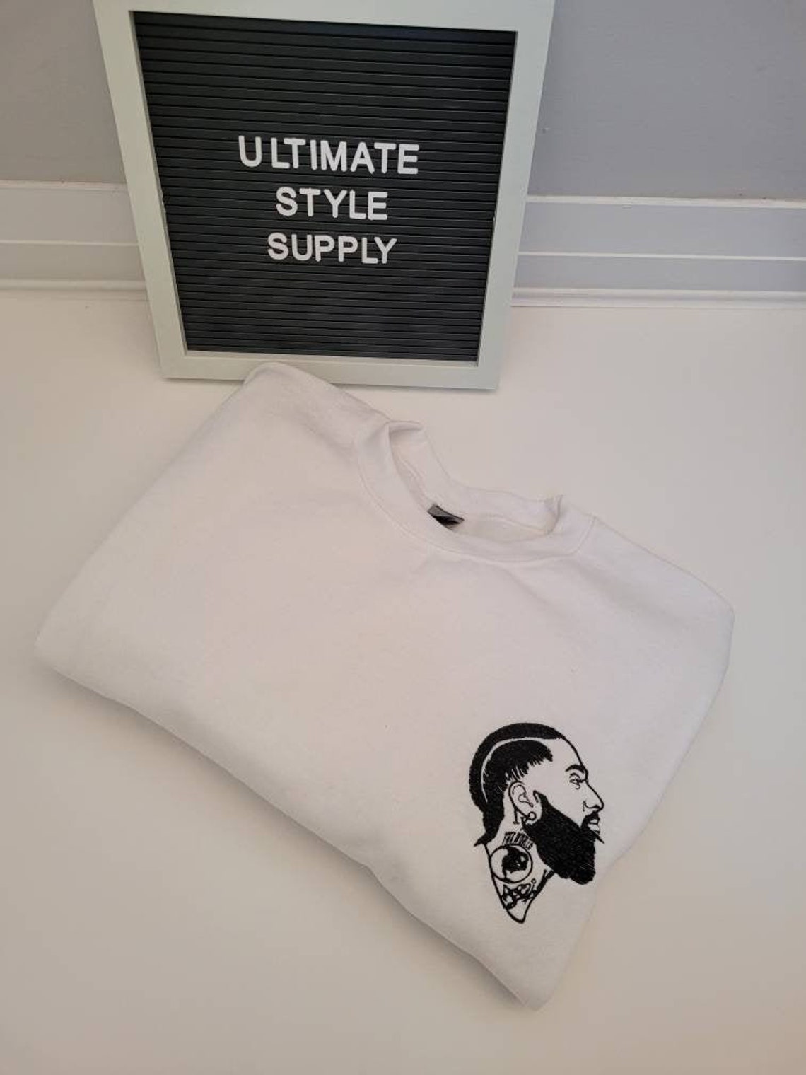 Unisex Nipsey Hussle embroidered sweater unisex gift idea | Etsy