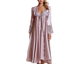 peignoir satin