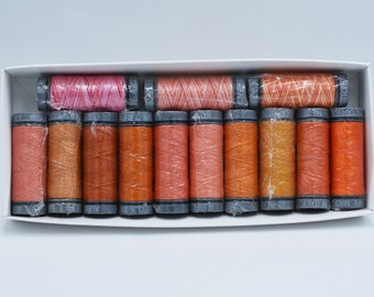 Aurifil 28wt 100m Colour Bundles - Orange 13