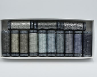 Aurifil 28wt 100m Colour Bundles - Grey13