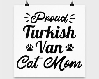 Turkish Van Cat Art Etsy Turkish Van Cat Art Etsy