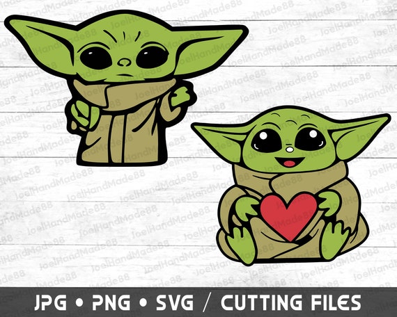 Download Baby Yoda Svg Set Cute Baby Yoda Character Svg Disney Baby Etsy