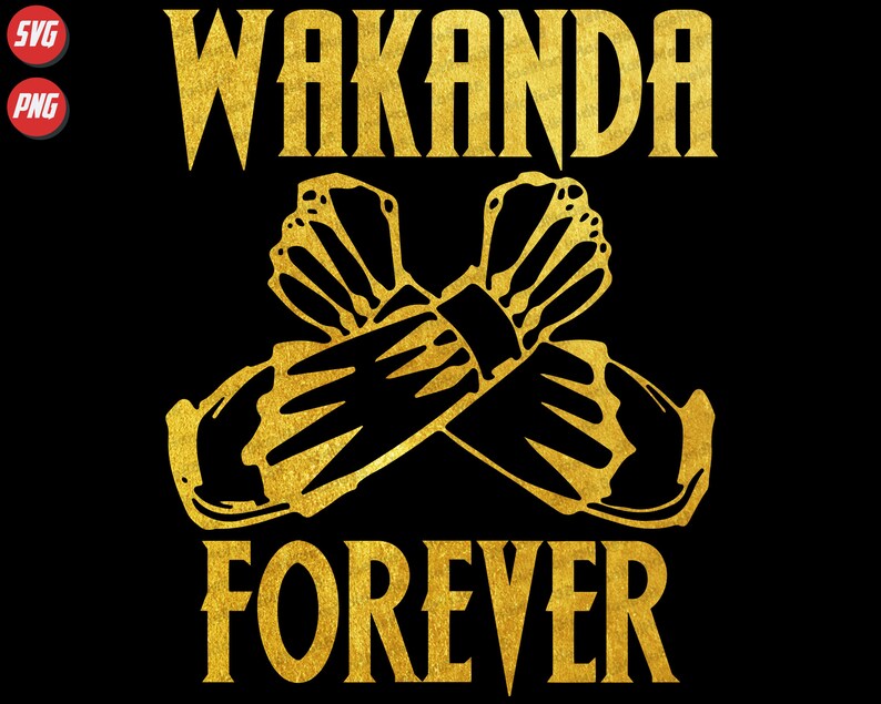Wakanda Forever Svg Black Panther Svg Vibranium | Etsy