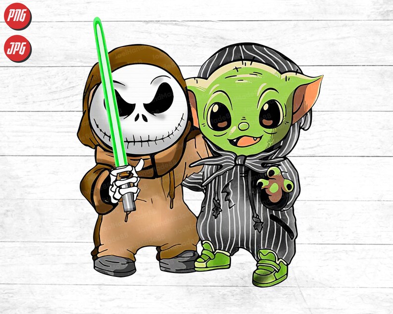 Download Disney Halloween Png Jack Skellington And Baby Yoda ...