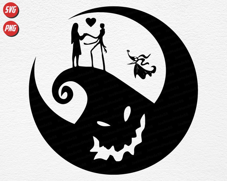 The Nightmare Before Christmas Svg Jack And Sally Jack | Etsy