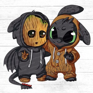 Download Baby Groot Hug Baby Yoda Svg Baby Groot Svg Baby Yoda Svg Etsy
