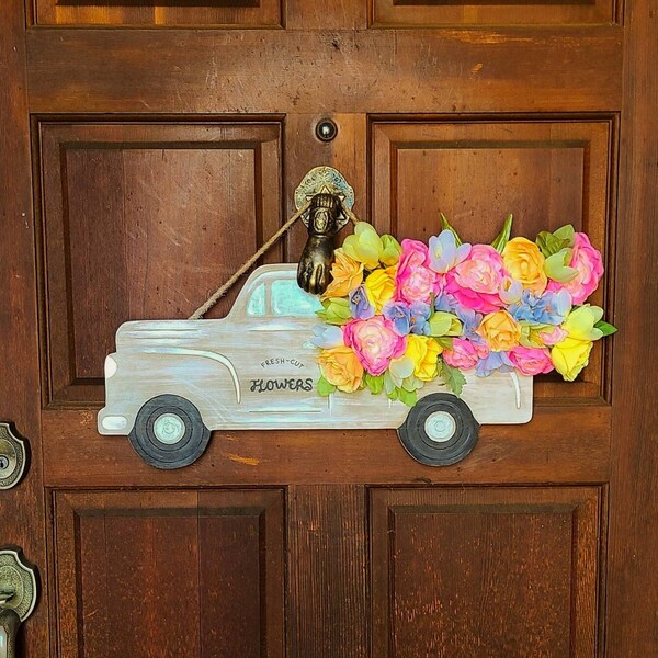 Fresh-Cut Flowers Truck Sign