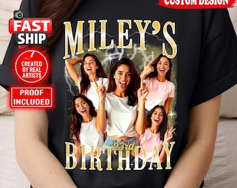 Comfort Colors Custom Bootleg Shirt, Custom Bootleg Rap Tee, Custom Photo T-Shirt, Custom Your Own Shirts, Face Birthday, Bachelorette Party