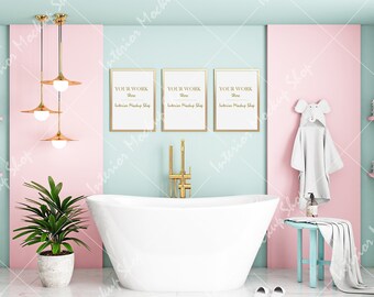 Bathroom Mockup Etsy