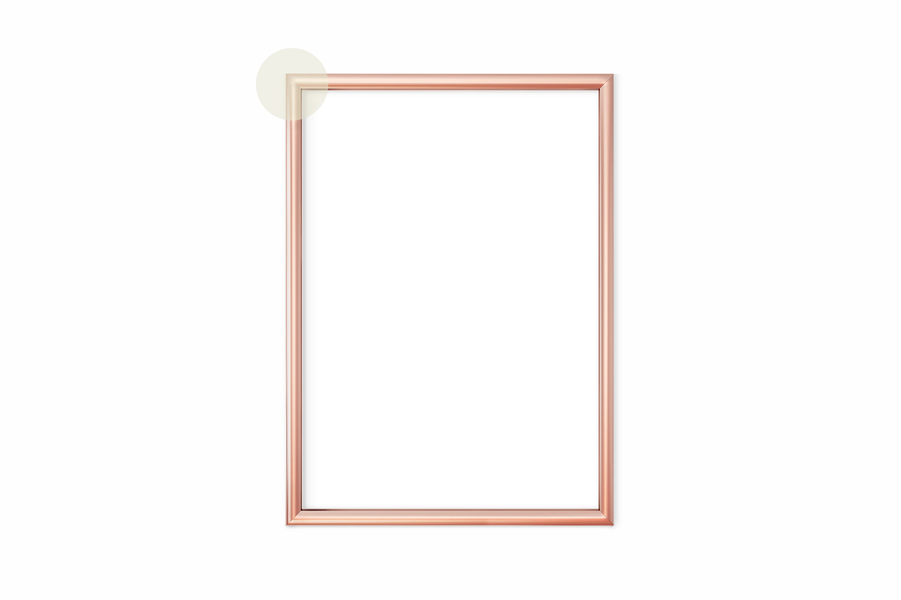 Vertical Rose Gold Frame Frame Mockup Copper Frame A4 Etsy