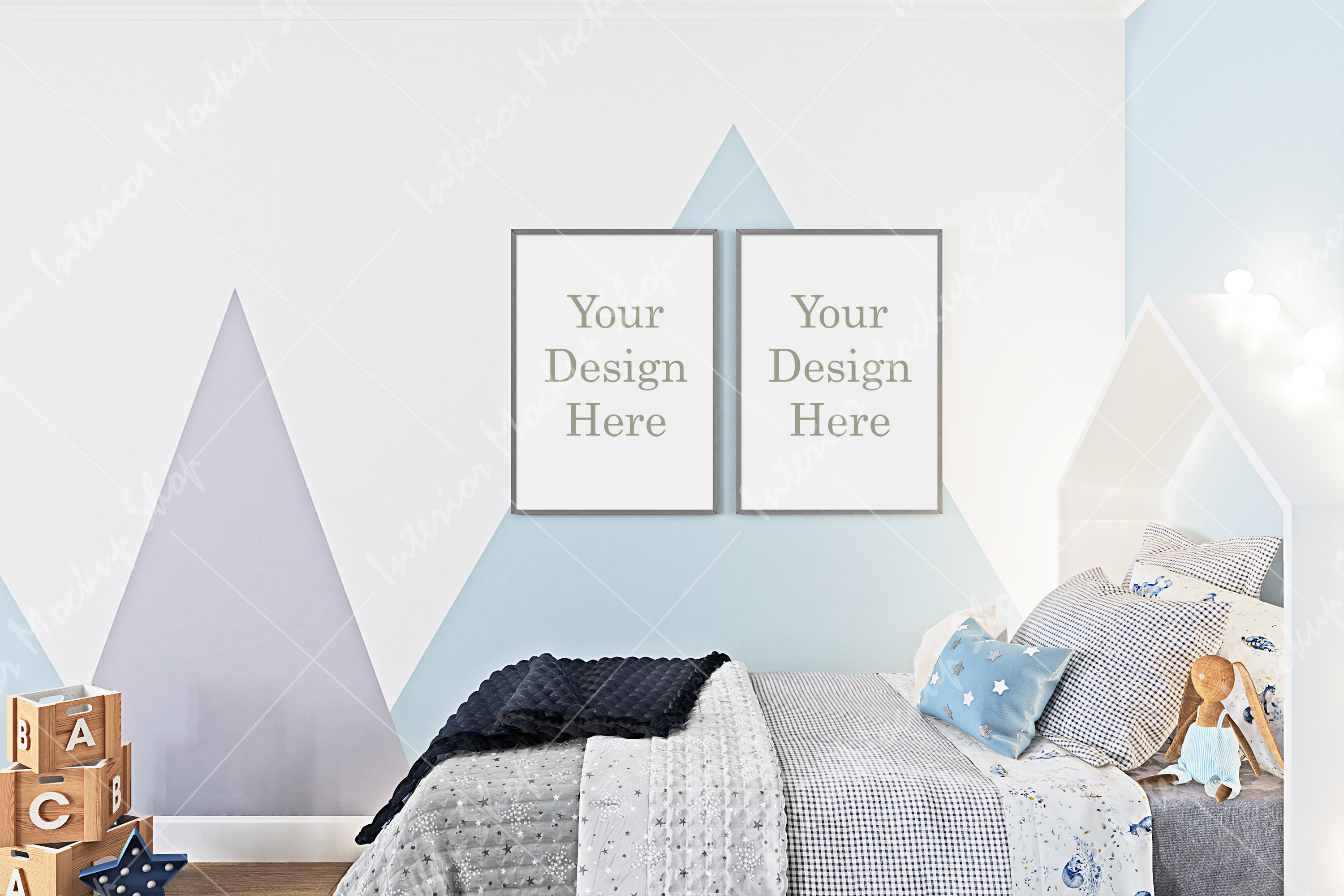 Download Kids room mockup Art mockup Vertical frame mockup Kids wood | Etsy