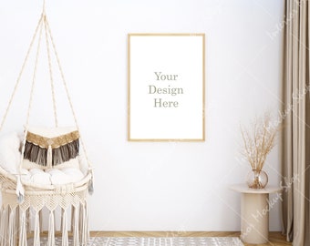 Frame mockup , Poster Mockup, Mockup in interior, Mockup Poster, Mockup, Mock, Minimalist mockup, Boho interior frame mockup