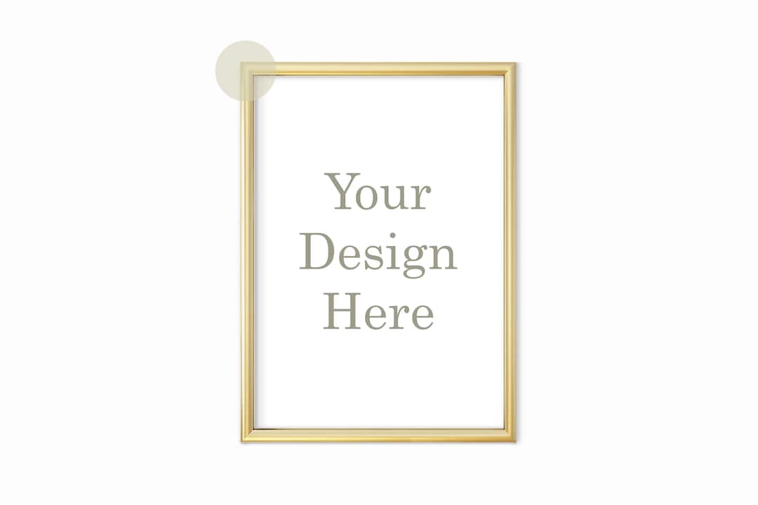Gold Frame Mockup, Frame Gold, Digital Gold Frame, Frame Mockup
