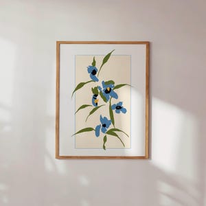 Blue Flower Art Print