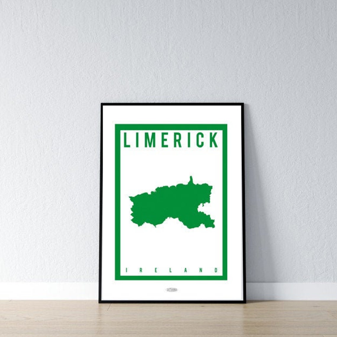 Limerick Map County Colours Customisable Option Etsy