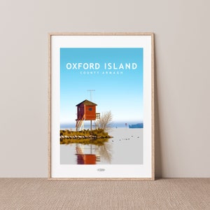 Oxford Island Travel Poster, Scène du comté d’Armagh, Impressions de paysages irlandais, Affiche irlandaise, Estampes, Affiche, Art mural