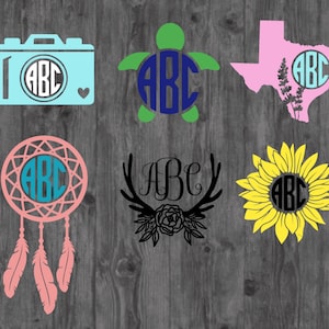 Personalized Monogram Decal | Monogram Car Decal | Monogram Yeti Decal | Monogram Laptop Decal