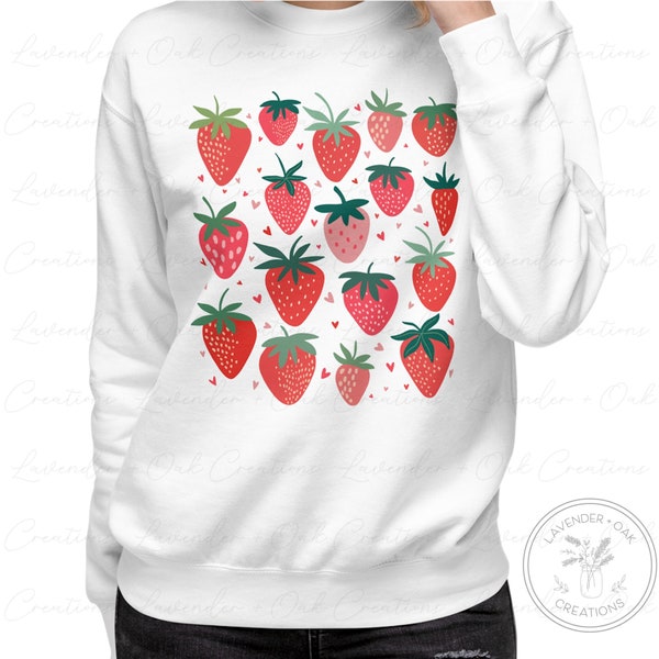 Strawberries | Digital file | PNG | Instant Download | Cut Files