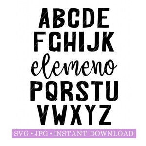 ABCD | Digital file | SVG | JPG | Instant Download | Cut Files