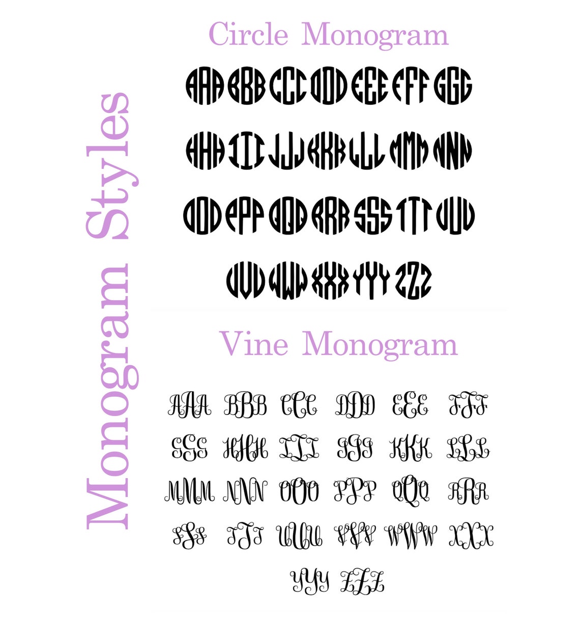 Car Monogram Decal | Monogram Car Decal | Monogram Yeti Decal ...